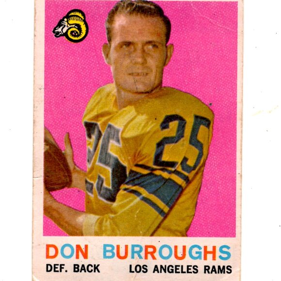 Topps Other - 1959 Topps Don Burroughs #59 LA Rams RC Rookie - Vintage Sports Card